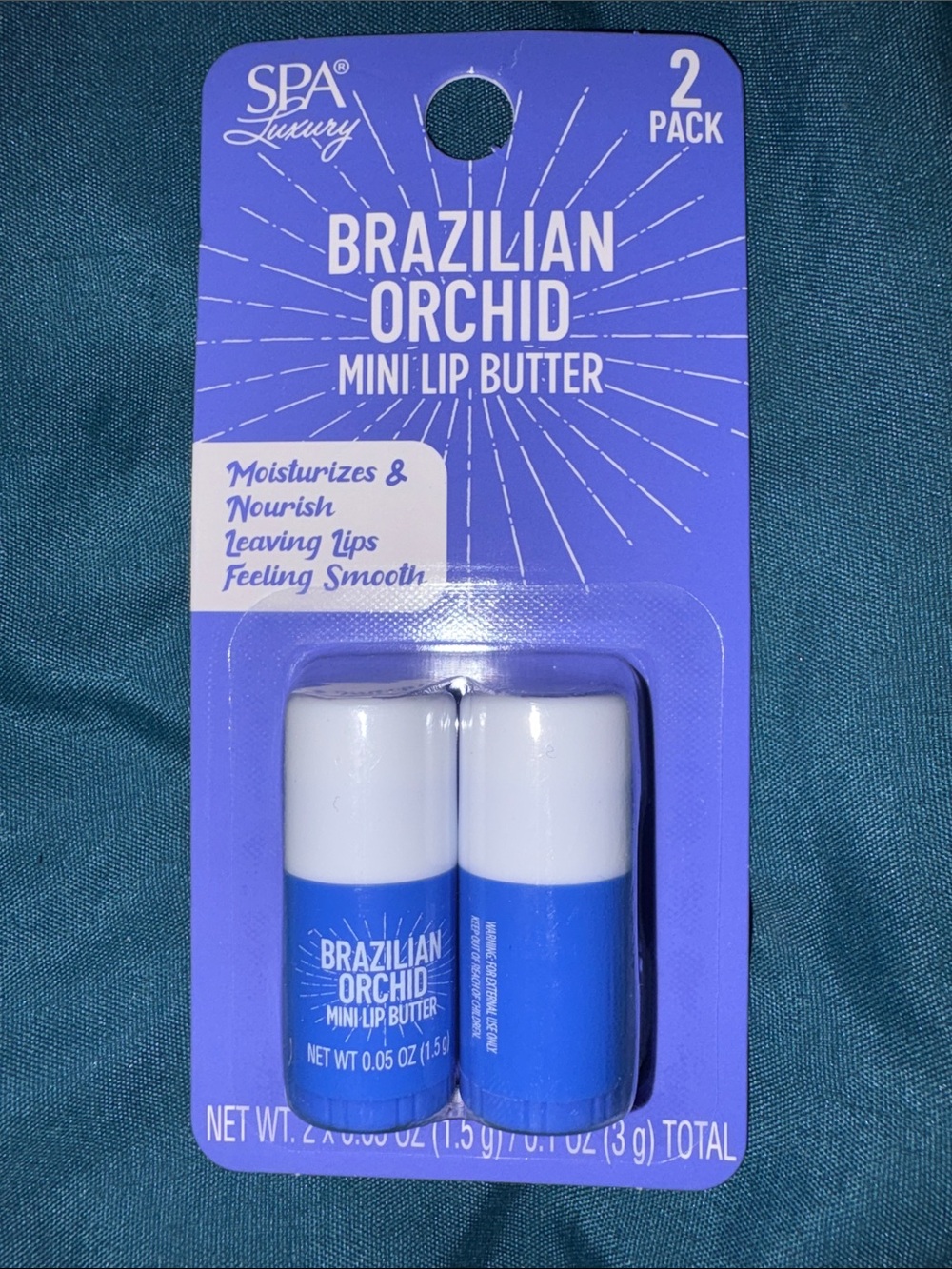 SPA Luxury Brazilian Orchid Mini Lip Butter - .05 oz x 2